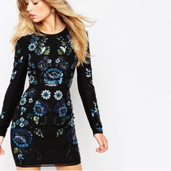 NEEDLE&THREAD GEORGETTE SEQUIN DRESS *FINAL PRICE* - Picture 2 of 12